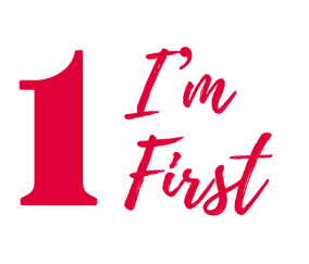 i'm first graphic