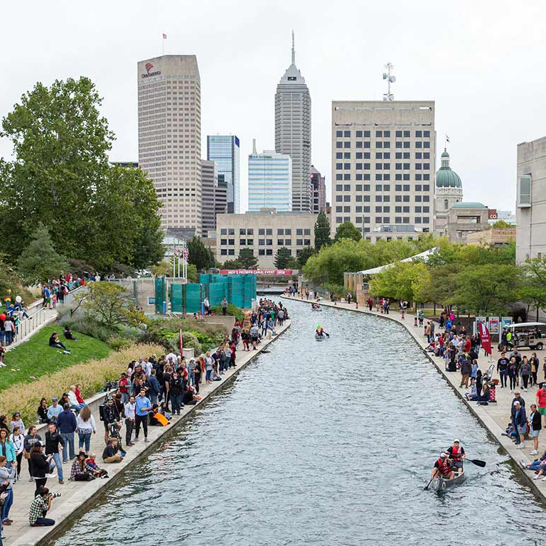 indianapolis canal during the iu regatta