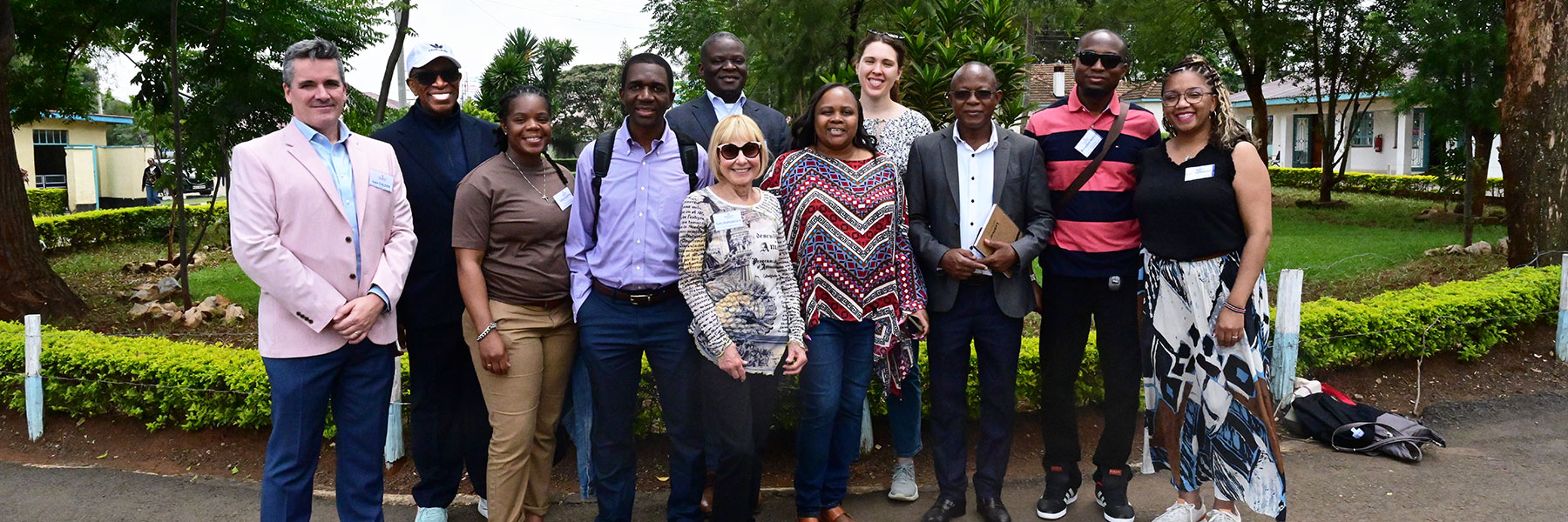 group of drph students pose for photo during residency in kenya